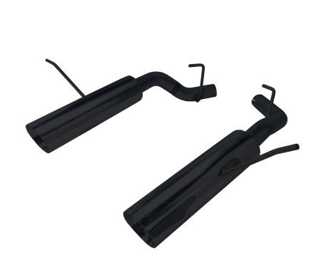 Pypes Pype Bomb Series Axle Back Exhaust System 11-20 Durango Split Rear Dual Exit Incl Axle back Pipe 4.5 in Black Tips Hardware Polished Finish 304 Stainless Steel Exhaust SDD19MSB