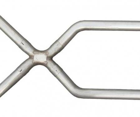 Pypes Exhaust X-Pipe Kit Intermediate Pipe 3.5 in Crossover Hardware Incl Natural 409 Stainless Steel Exhaust XVA14