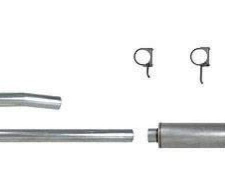 Pypes Turbo Back Exhaust System Single Side Exit 99-03 Ford 4 in Intermediate And Tail Pipe Muffler/Hardware Incl Tip Not Incl Natural Finish 409 Stainless Steel Exhaust STD020