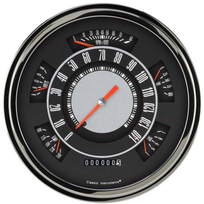 Dennis Carpenter Instrument Cluster - 1961-66 Ford Truck FT61-OE