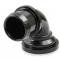 Holley Water Neck, Swivel 90 Degree Angle, Black 97-341
