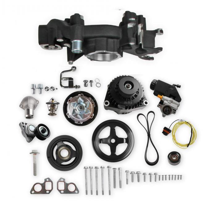 Holley Mid-Mount Race Accessory System-Black Finish 20-186BK