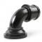 Holley Water Neck, Swivel 90 Degree Angle, Black 97-341