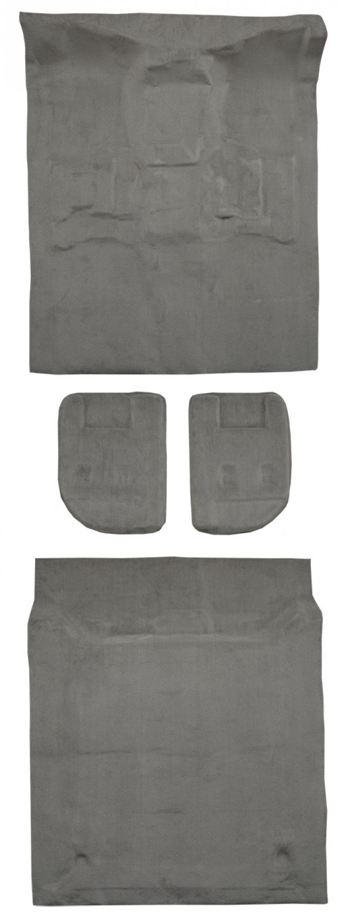 ACC 2007-2009 Chevrolet Suburban 2500 4DR w/2nd Row Bucket Seat Mount Cover w/o Heel Pad Complete Cutpile Carpet