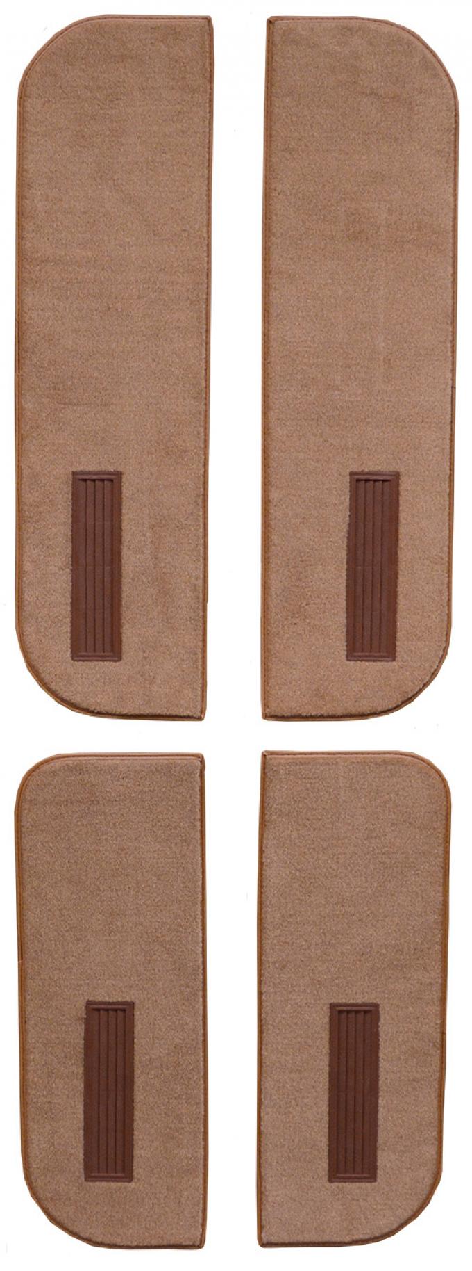 ACC 1974-1986 Chevrolet C20 Suburban Door Panel Inserts on Cardboard w/Vents 4pc Cutpile Carpet