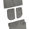 ACC 2007-2009 Chevrolet Suburban 2500 4DR w/2nd Row Bucket Seat Mount Cover w/o Heel Pad Complete Cutpile Carpet