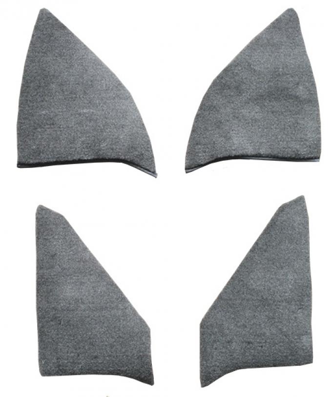 ACC 1975-1986 Chevrolet K20 Crew Cab Inserts without Cardboard Kick Panel Cutpile Carpet