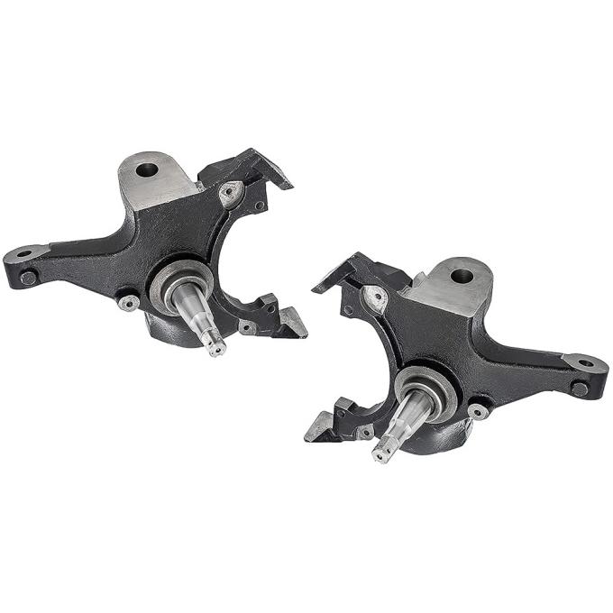 OER 1988-98 Chevy, GMC C1500 1/2 Ton, C2500 3/4 Ton GMT400 Pickup, 1992-99 Tahoe, Yukon, Suburban, Drop Spindle Set, 2 Inch Drop, for 2 Wheel Drive with F44 HD Chassis Only, 6 Lug Models Only, RH & LH, Pair 154932