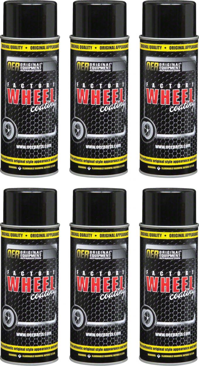 Slate Silver "Factory Wheel Coating" Snowflake Wheel Paint Case Of 6- 16 Oz Cans