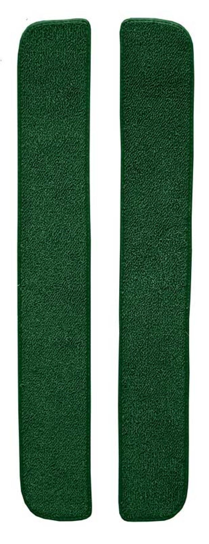 1965-72 Ford F-Series 2-Piece Door Panel Insert Set w/ Cardboard - Loop - Dark Green
