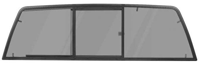 1988-99 Chevy, GMC C/K Pickup, Sliding Glass Rear Window, Three Panel, Dark Limo Privacy Tint, (GMT400 Series)