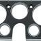 OER 1969-72 Chevy, GMC Pickup, Blazer, Jimmy, Suburban, Dash Instrument Bezel, 7 Gauge, Black, with Chrome Accents CX1004