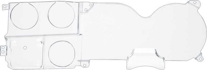 Chevy Truck Instrument Cluster Lens, with Gauges & Clock, 1973-1980