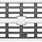 1989-91 Chevy Pickup, Blazer, Suburban, Front Grill, Chrome, Dual Headlamps, with Emblem Pad