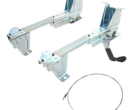 OER 1967-68 Chevy, GMC Fleetide Pickup, Suburban: Bench Seat Track Set, RH & LH, Pair TL3178