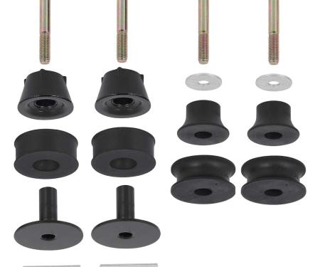 1973-80 Chevy, GMC Pickup, Blazer, Jimmy, Suburban, Standard Cab Mount Bushing Set, Front & Rear, 1/2 ton, 2 Wheel Drive, 18 Piece Set