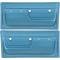 1972 Chevrolet, GMC Pickup, Blazer, Jimmy, Suburban, Deluxe Interior Door Panels, with Upper Scroll Design, Light Blue, Pair