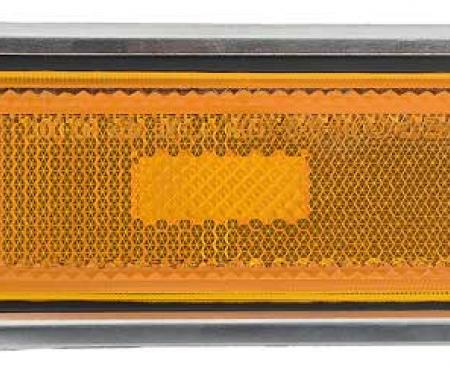 OER 1981-91 Chevrolet/GMC Truck, Front Side Marker Lamp Assembly, With Bright Trim Bezel, LH T70668