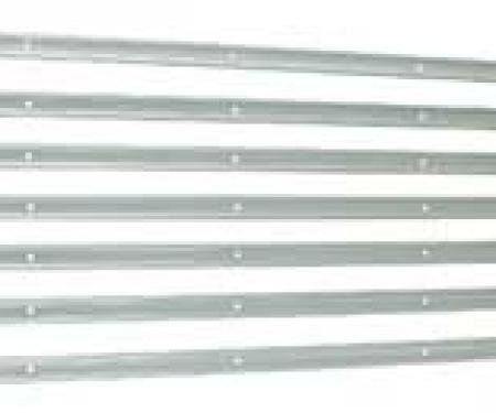 1967-72 Chevy, GMC, Bed Strip Set, 1/2, 3/4 Ton, Stepside, Long Bed, 7 Pce Set, Raw Stainless