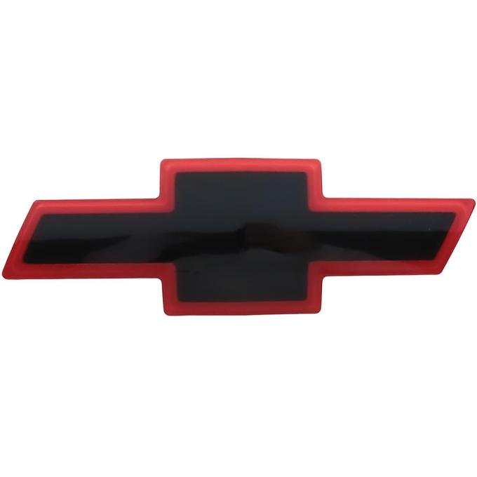 1994-04 Chevrolet Truck, Bow Tie Grill Emblem, Black with Red Border