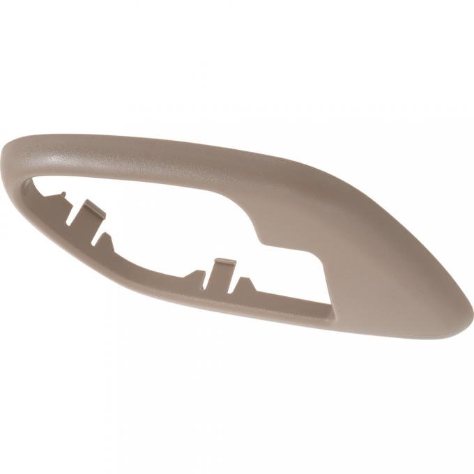 1995-2002 Chevy, GMC Pickup, SUV, Inner Door Handle Bezel, w/o Power Door Locks, Beige, LH Drivers Door