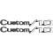 OER 1969-72 Chevrolet Pickup, Suburban, "Custom / 10", Front Fender Emblem Set, Pair *3953662