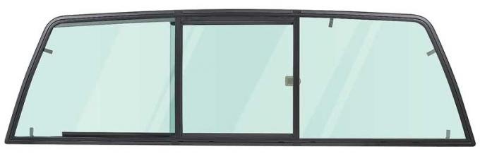 1988-99 Chevy, GMC C/K Pickup, Sliding Glass Rear Window, Three Panel, Light Green Tint, (GMT400 Series)