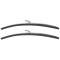 OER 1973-84 Ford, GM, Mopar, Windshield Wiper Blade, 16" ANCO Style, 1/4" Bayonet Connector, Polished Stainless, Pair *17529D