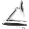 1967-79 Ford Pickup, 1966-79 Bronco, Outer Door Mirror, Rectangular, Driver or Passenger Side, Each