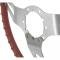 Redline Restomotive® Camaro 69/Chevelle, El Camino 69-72/Nova69-70/Monte Carlo 70-72/Impala 70/Chevy P/U 67-87 3-Spoke Steering Wheel - Comfort Grip (Red) LG-00-2588