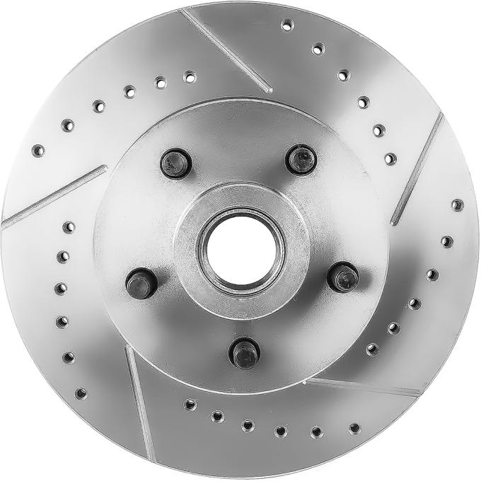 OER 1955-70 Chevy Full Size, 1964-72 GM A-Body, 1968-74 Nova X-Body, 1967-69 F-Body, Brake Rotor, Front, 11" Diameter, 5x4.75" Lug Pattern, Drilled and Slotted, RH GM5514L