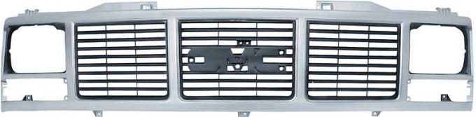 OER 1988-93 GMC Pickup, Jimmy, Yukon, Suburban, Front Grill, C1500, Argent Silver T70613