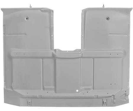 OER 1967-72 Chevy, GMC Pickup Truck, Full Cab Floor Pan, High Hump, Manual Trans, with Support Braces, with Bench Seat 153678