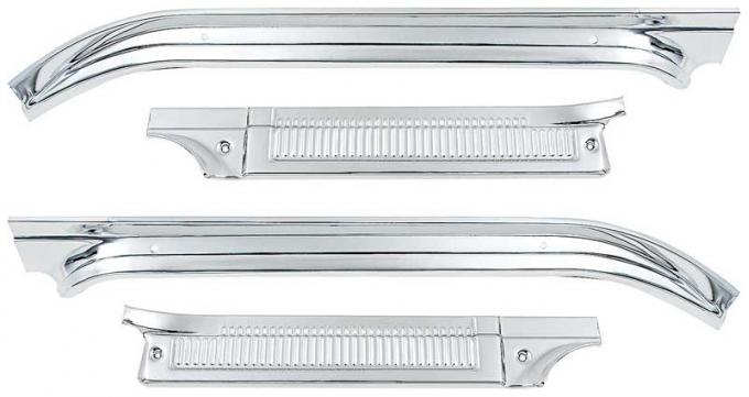 OER 1973-77 Chevy, GMC Pickup, Standard Cab, Aluminum Door Sill Plates, 4 Piece Set *153292