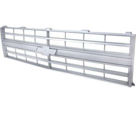 OER 1985-87 Chevy Pickup, Blazer, Suburban, Front Grill, with Bow Tie Emblem Pad, Single Headlamp, w/o Molding 15554910