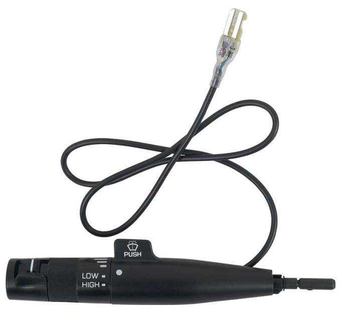 OER 1984-90 GM, Combination Switch, Turn Signal Lever, with Cruise, with Pulse Wipers, Black Stem 25075752