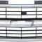 1994-2000 Chevy Pickup, Blazer, Tahoe, Suburban, Front Grill, Dual Composite Headlamps, Chrome with Black Accents