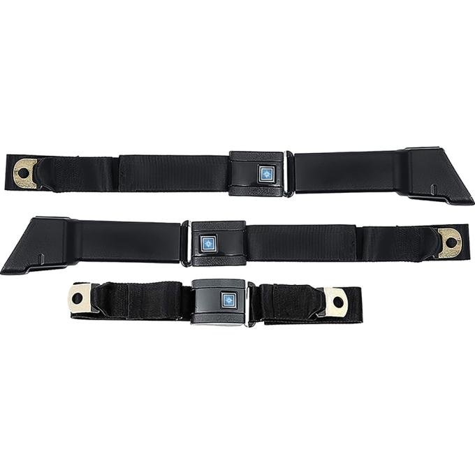 OER 1967-72, Chevrolet / GMC Truck, Seat Belt Set, Retractable RH and LH, Non-Retractable Center, 3-Pcs *R197