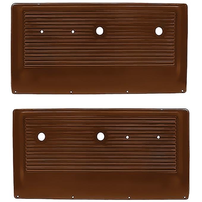 OER 1967-71 Chevy, GMC Pickup, Door Panel Inserts, Padded Vinyl, Brown 15472071