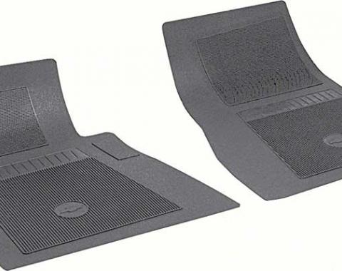 OER Chevrolet 2 Piece Black Front Bow Tie Floor Mat Set FP72001