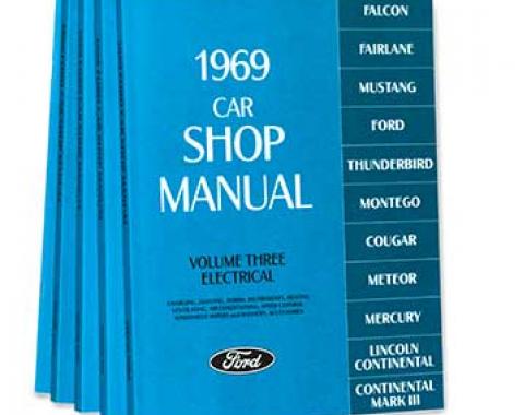 OER 1969 Ford/Lincoln/Mercury Shop Manual Set - Five Volumes L11-CM