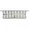 1989-91 Chevy Pickup, Blazer, Suburban, Front Grill, Chrome, Dual Headlamps, with Emblem Pad