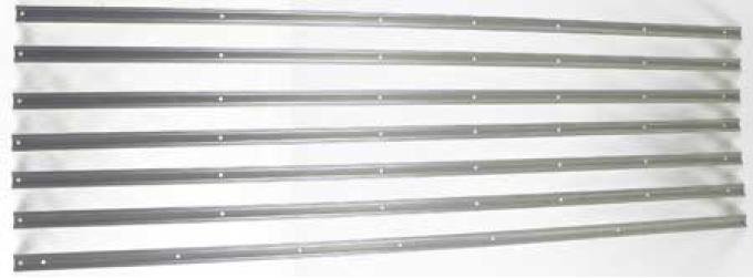 1960-66 Chevy, GMC Pickup, Bed Strip Set, 1/2-3/4 Ton, Short Bed, Stepside, 7 Piece, Raw Steel