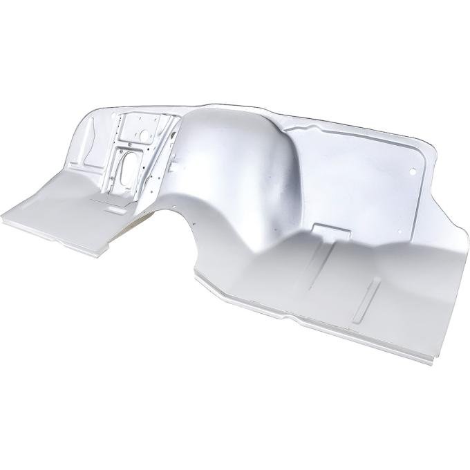OER 1969-72 Chevy, GMC Pickup, Blazer, Jimmy, Suburban, Firewall Panel, 4 Wheel Drive, with Toe Panel, Custom Smooth Style Panel, with Heater & AC Delete, Silver Weld-Thru Coating CX4909
