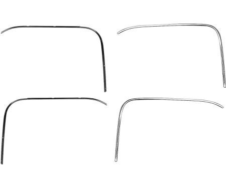 OER 1974-86 Chevy, GMC C/K Pickup, 1987-91 R/V, Drip Rail Retainer and Molding Kit, 4 Piece Set *T71093