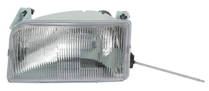OER 1992-97 F-150, F-250 Truck. Bronco Headlight Assembly, w/o Chrome Trim, Drivers Side TR13008K