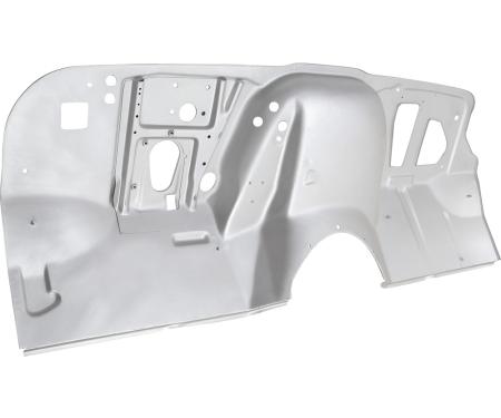 OER 1967-68 Chevy, GMC Pickup, Panel, Suburban, Firewall Panel, with Toe Panel, 4 Wheel Drive, with Heater, without AC, Silver Weld Thru Coating CX4904