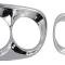 1958-59 Chevrolet, GMC Truck, Headlamp Bezels, Chrome Plated Pair