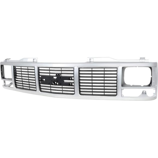 c1500　パンチンググリル　gmc 1988-93 GMC Pickup, Jimmy, Yukon, Suburban, Front Grill, Argent