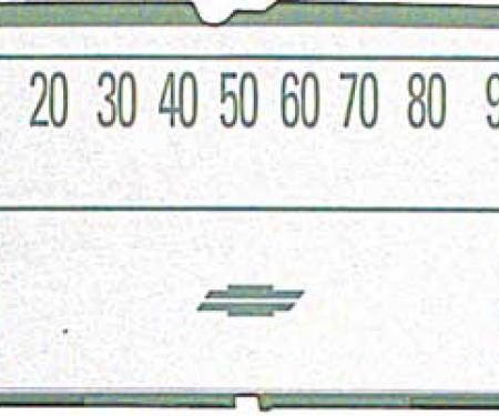 OER 1964-66 Chevrolet Truck, Instrument Panel Dash Lens, With Warning Lights DM1002